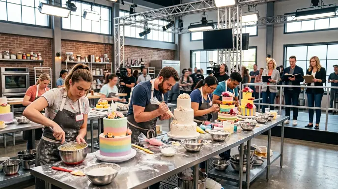 synonyms for bake off cooking competition